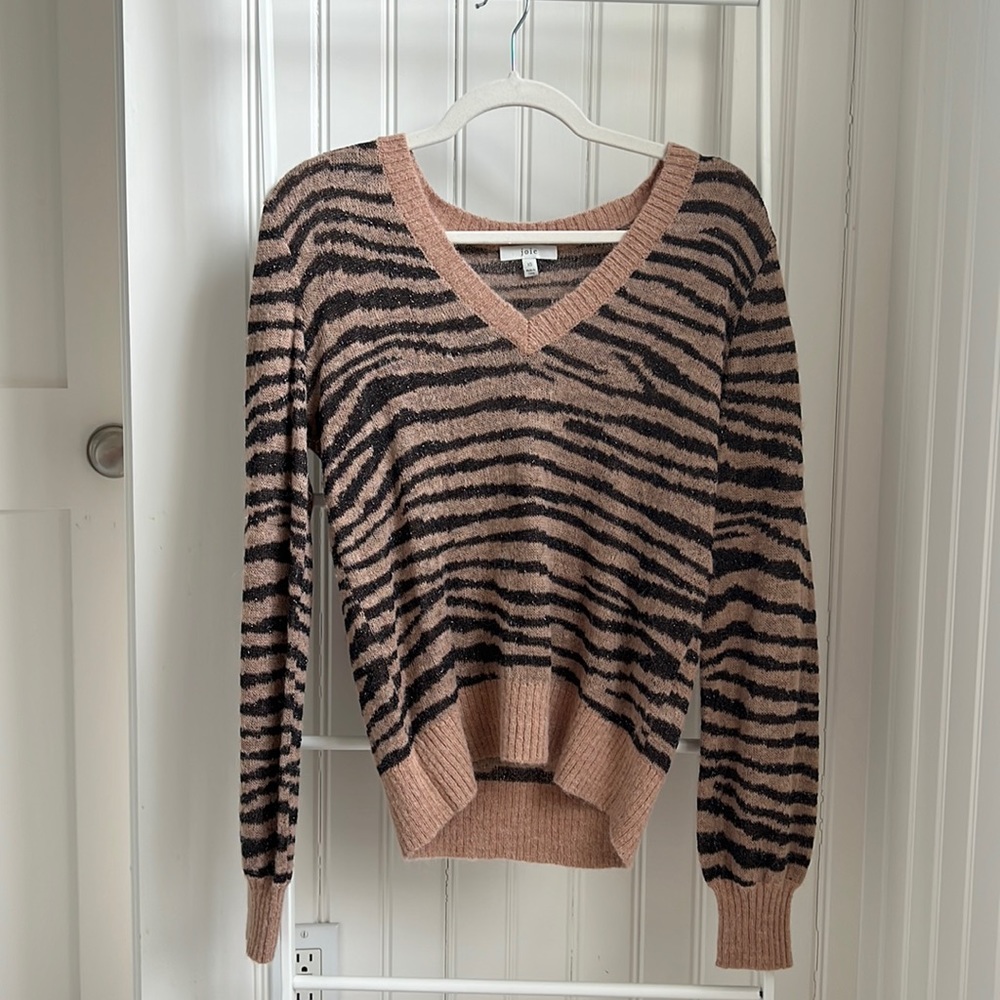 Joie size XS animal stripe sweater
